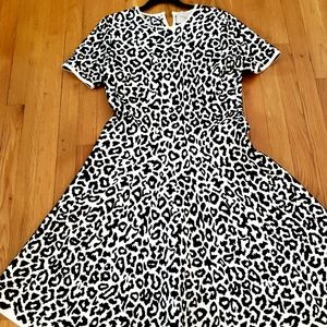 Cheetah Print Midi Dress